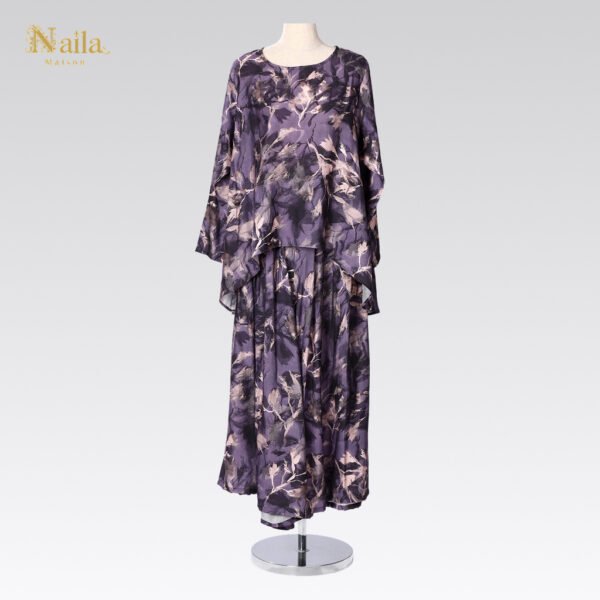 Amethyst Petal Elegant Dress