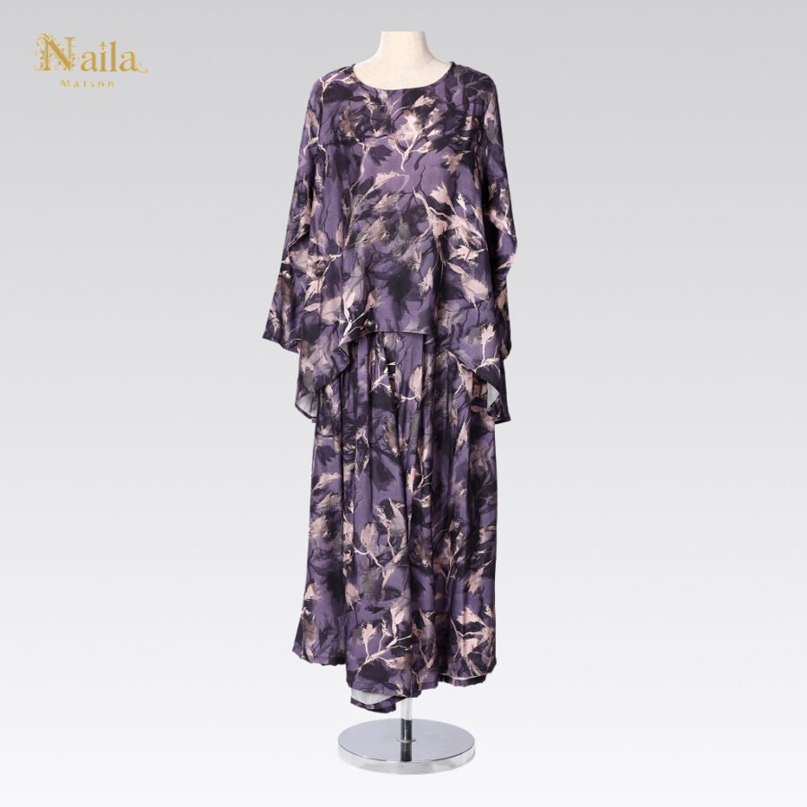 Amethyst Petal Elegant Dress