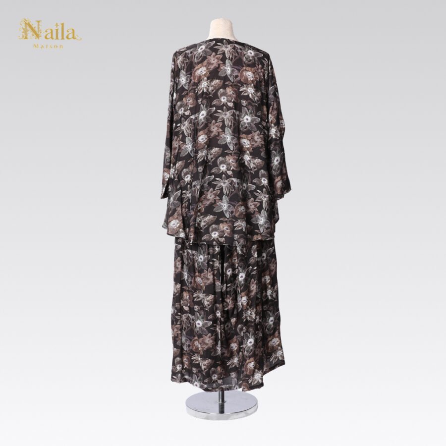 Midnight Bloom Elegant Dress