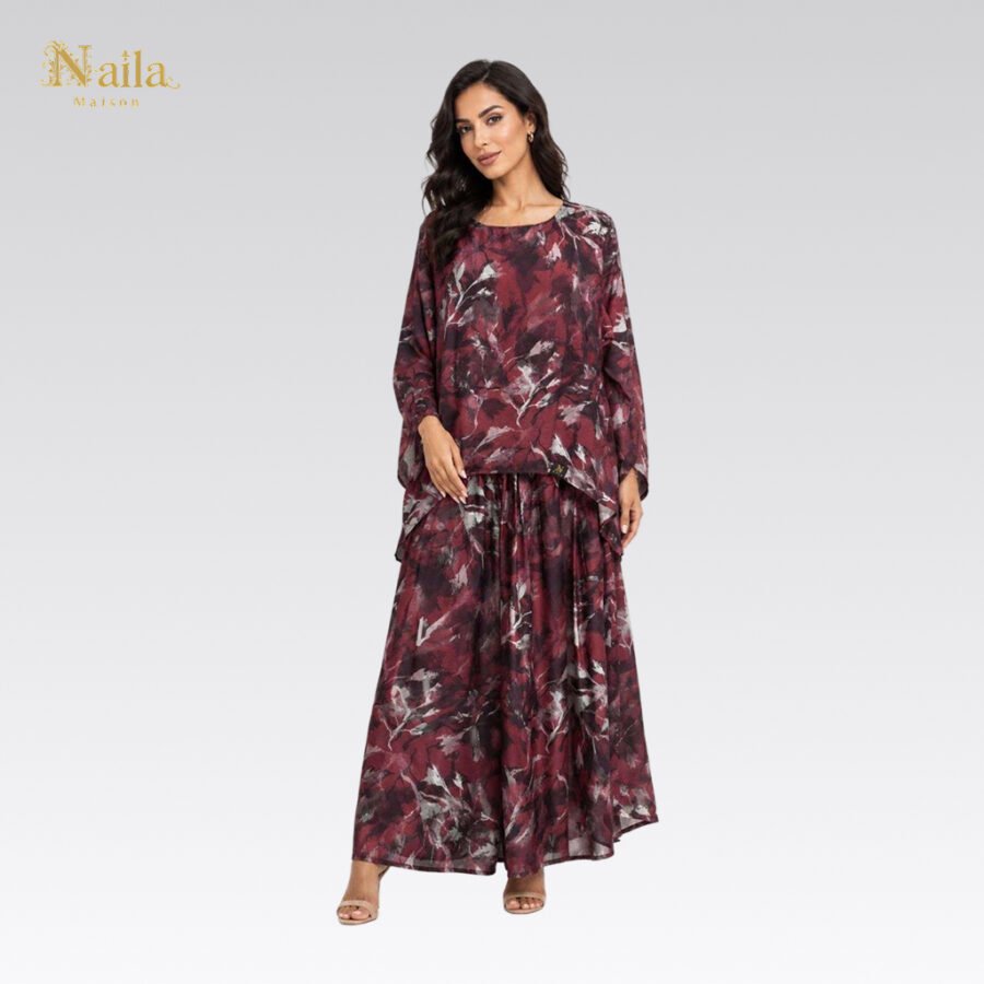 Rouge Blossom Elegant Dress