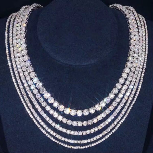 Tennis Necklace - Triple Line
